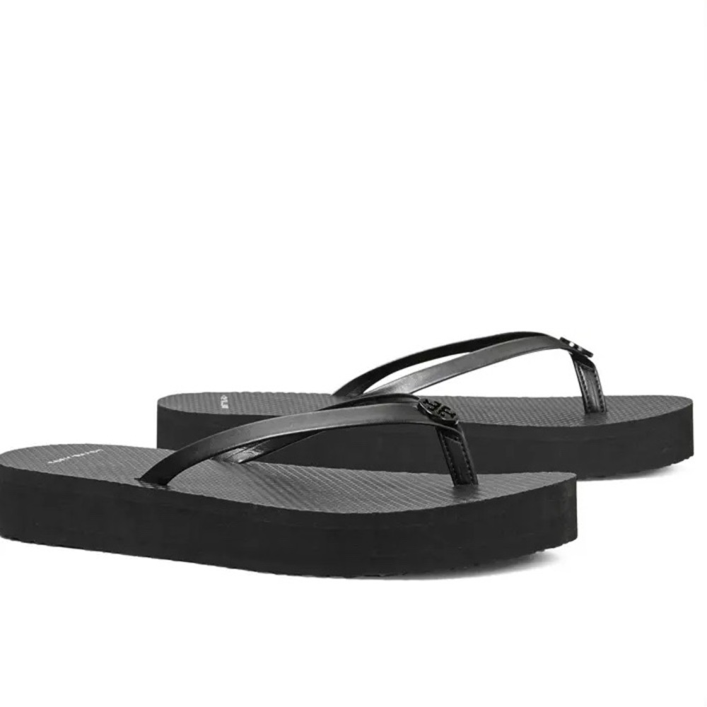 Tory Burch Black Flatform Flip Flop NWT
